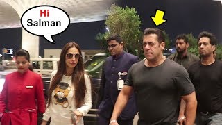 Salman Khan IGNORES Malaika Arora At Airport After How She Treated Arbaaz Khan Causing DIVORCE [upl. by Navillus]