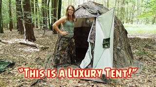 BEST Compact HOT Tent UP2 Mini Reviewed by Survival Lilly [upl. by Sutit]