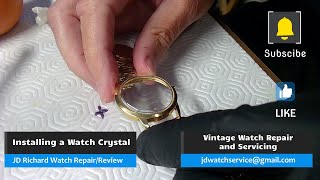 Installing a Watch Crystal [upl. by Ecirtaeb]