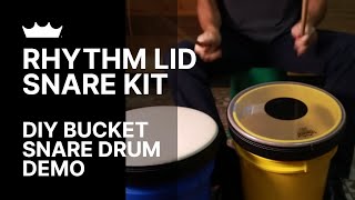 Make Your Own Snare Drum with a Bucket Rhythm Lid Snare Kit  Product Demo  Remo [upl. by Rasla]