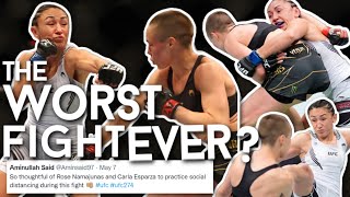 Rose Namajunas Avoids Carla Esparza for 5 Rounds  UFC 274 [upl. by Cnut147]