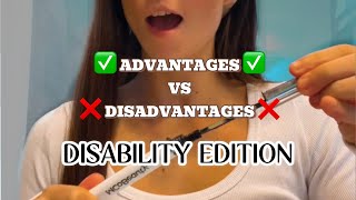 ADVANTAGES vs DISADVANTAGES OF HAVING A DISABILITY  grwm  brylie allen [upl. by Ronna]