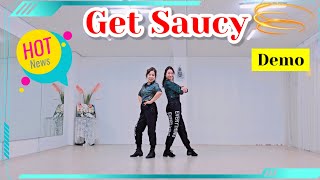 Get Saucy Line DanceImprover [upl. by Enavi]