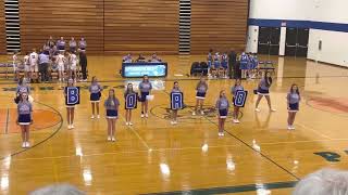 Springboro Basketball Cheer 7th Grade Blue 2022 [upl. by Neelyt]