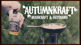 Bushcraft Cooking  Rustic Shredded Potato amp Onion with Whisky  ASMR [upl. by Aihsaei]