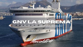 GNV LA SUPREMA  Arrival in PALERMO [upl. by Ogeid]