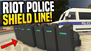 RIOT POLICE  Unturned Riot RP  Hold The Line [upl. by Solita105]