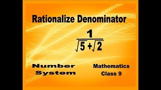 Rationalize the denominator Ex 15 Q5 p iii class 9 NUMBER SYSTEM Math 1√5  √2 [upl. by Adoc]