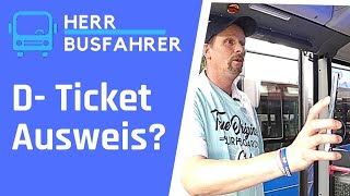 Deutschlandticket Personalausweis Kontrolle herrbusfahrer [upl. by Ahsiekan]