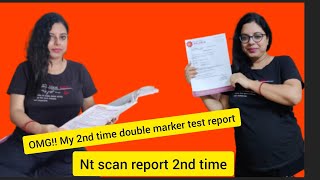 OMG2nd time double markerNT scan reportdouble marker test report a gayareport ne rula dia mujhe [upl. by Oir]