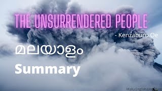 The Unsurrendered People Summary in Malayalam [upl. by Darline]