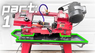 Smoothest cuts under 50 bucks 4x6 Bandsaw gets a coolant system [upl. by Solracsiul]