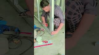 Aluminium main Door installation full video pls subscribe my channel for next video aluminiumdoor [upl. by Eyanaj]