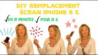 Diy Comment remplacer la vitre de son Iphone 6S pour 15€ [upl. by Chadburn]