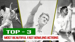 TOP  3 MOST BEAUTIFUL FAST BOWLING ACTIONS [upl. by Brechtel845]