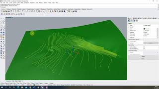 Terrain Modelling from contour lines in Rhino  Tutorial [upl. by Retsila]