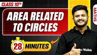 ⁠Area Related to Circles in 28 Minutes  Mind Map Series for Class 10th [upl. by Anaejer293]