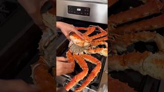 Alaskan King Crab ASMR crab kingcrab asmr food [upl. by Aehc]