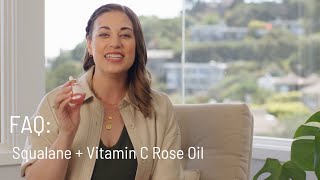 How to Use Squalane  Vitamin C Rose Oil  Skincare  Face Oil [upl. by Papageno]