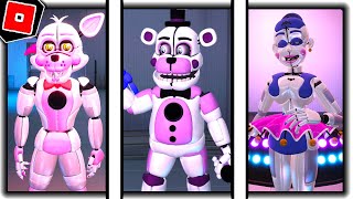 How to get ALL 3 NEW SISTER LOCATION SECRET CHARACTERS in FREDBEARS MEGA ROLEPLAY  Roblox [upl. by Fulbright723]