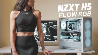 Extremely COOL NEW NZXT H5 FLOW is Here｜Kraken v2 Elite360mm RGB AllNEW UI  Gaming PC Build [upl. by Einnal]