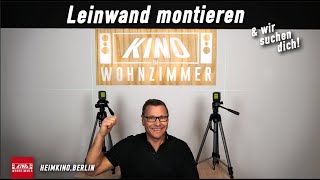 Laser TVLeinwand installieren  so kann es jeder [upl. by Critchfield]