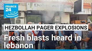 Fresh explosions heard in Lebanon as Hezbollah handheld radios detonate • FRANCE 24 English [upl. by Hedvig]