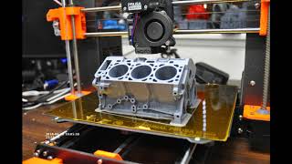 Ford engine block 3d print timelapse [upl. by Asset310]