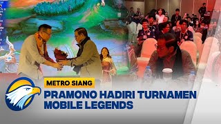 Cagub Pramono Hadiri Turnamen Mobile Legends  Metro Siang [upl. by Acnalb]