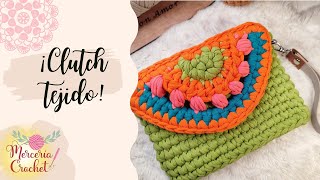 clutch tejido Bolso de manotutorial facil de entendercomo empezar a emprender [upl. by Austine54]