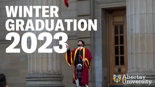 Abertay Universitys 2023 Winter Graduation Ceremony [upl. by Acinorej237]