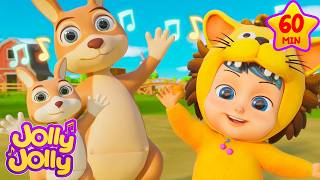 🦘🐤Toodly doodly doo Hickory dickory dock  More  Play outside at the farm  Jolly Jolly Kids Songs [upl. by Hsivat]