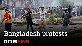 More than 150 killed in Bangladesh protests  BBC News [upl. by Rennerb]