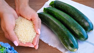 Zucchini with rice tastes better than meat A quick and healthy recipe for zucchini with rice [upl. by Stelu]