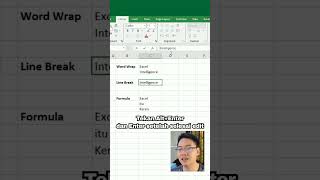 Cara Membuat Cell Line Break dan Pemakaiannya dalam Rumus [upl. by Aner]