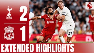 EXTENDED HIGHLIGHTS Nineman LFC defeated by lastminute own goal  Tottenham 21 Liverpool [upl. by Cumine]