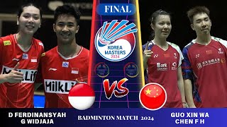 FINAL  Dejan FERDINANSYAHG WIDJAJA INA vs GUO X WCHEN F HCHNXD KOREA MASTERS 2024 Badminton [upl. by Rasmussen894]