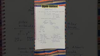 Dipole moment chemistry class 11 [upl. by Elleryt]