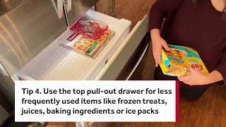 How to Load amp Organize a Bottom Freezer [upl. by Annalla]