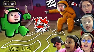 AMONG US in VR CHAT Virtual Reality is SUS FGTeeV 1st Person Gameplay [upl. by Ayoral]