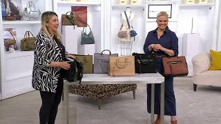 Aimee Kestenberg Corduroy Stockbridge Satchel on QVC [upl. by Hinda]