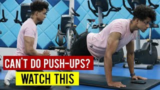 How to do PushUps for Beginners  Step By Step Guide [upl. by Ymmit199]