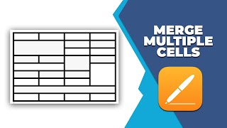 how to merge multiple cells in table in Apple Pages iCloud [upl. by Oicneconi]