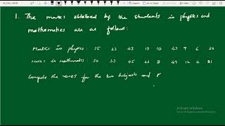 Problems on Rank Correlation Coefficient for non repeated values [upl. by Macnamara]