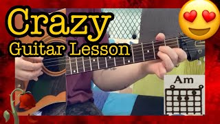 Crazy guitar lesson with lyrics Patsy Cline [upl. by Tecla972]