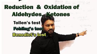 4Reduction amp Oxidation of Aldehydes and Ketones  Tollens reagent test  Fehlings solution test [upl. by Esidnac770]