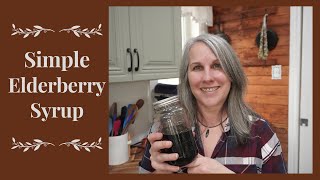 How To Make ELDERBERRY SYRUP  Easy Recipe from Dried Berries [upl. by Hcone753]