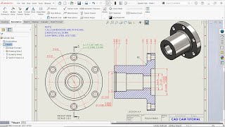 Make Drawing from Part in Solidworks  Solidworks Drawing [upl. by Biebel266]