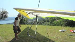 Icaro2000 RX2 hang glider set up [upl. by Eendys406]