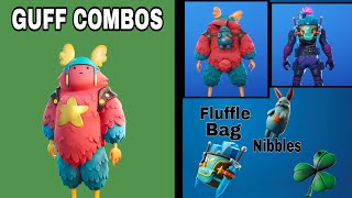 BEST GUFF COMBOS in Fortnite  20 Combos with Guff Outfit  Fluffle Bag [upl. by Andrej]